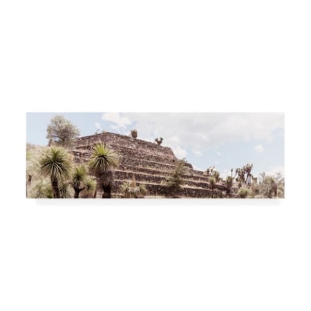 Philippe Hugonnard 'Viva Mexico 2 Pyramid Of Cantona Archaeological Site VII' Canvas Art,16x47